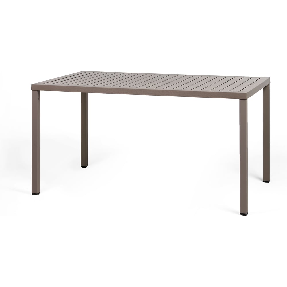 Изображение товара Стол садовый NARDI CUBE 140x80 tortora — алюминиевый, полипропиленовая столешница, 4 ножки