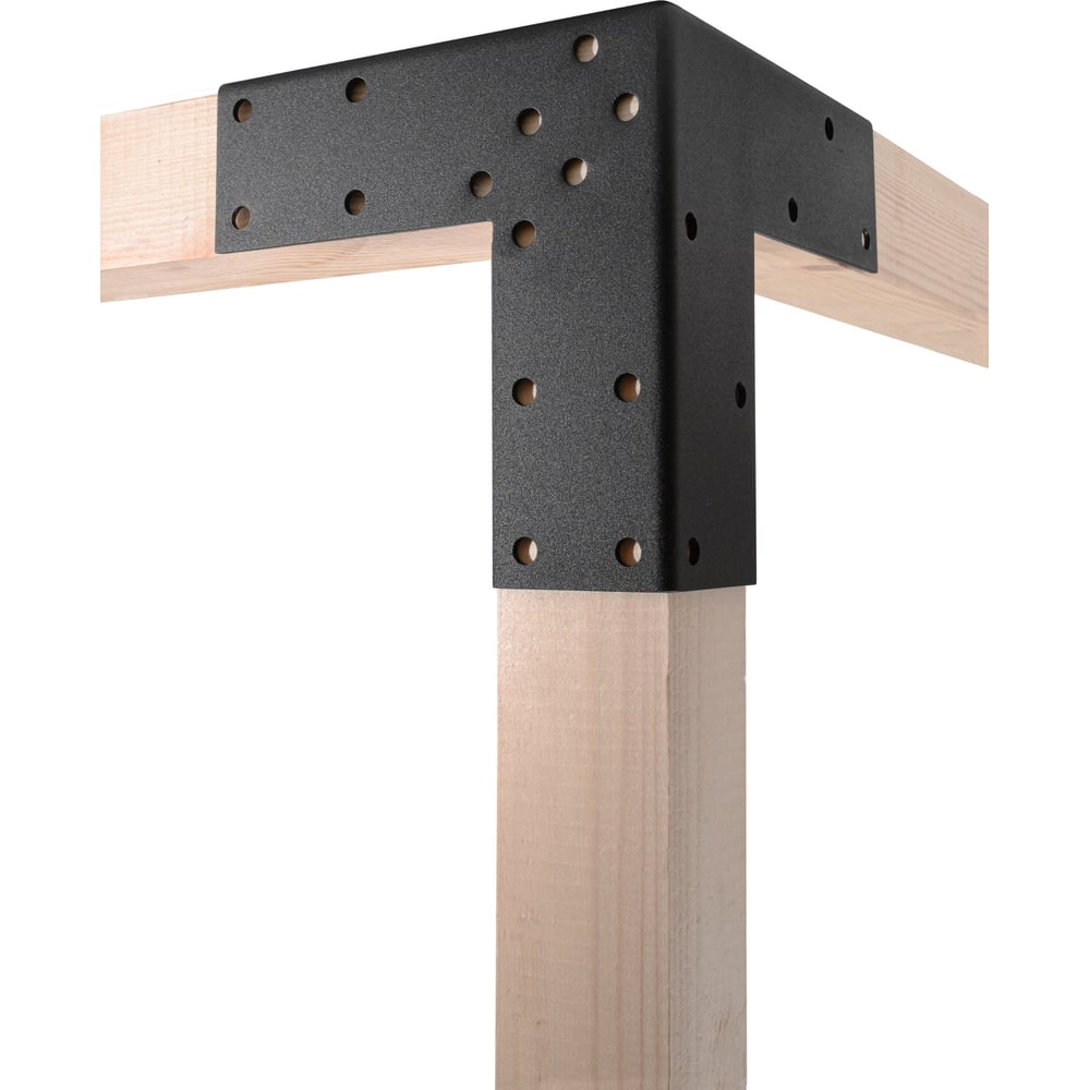 Изображение товара Угловой коннектор для бруса ООО СКП 50х50 мм, накладка, сталь 2 мм, 2 шт СТ-021Ч