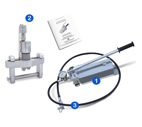 Изображение товара Разгонщик фланцев гидравлический клиновидный Полидэк РФГК 05800 Макс РФГК 05800М