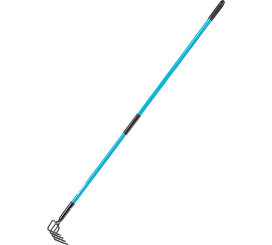 Изображение товара Рыхлитель четырехзубый стальной PALISAD 120х1505 мм, фибергласовый черенок, ПВХ накладка, LUXE 62398