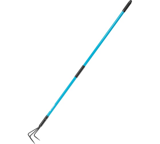 Изображение товара Рыхлитель трехзубый стальной PALISAD 110х1525 мм, фибергласовый черенок, ПВХ накладка, LUXE 62399