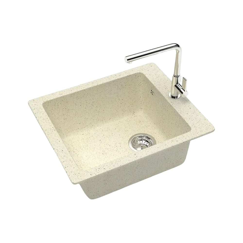 Изображение товара Мойка Maretti Kitchen MR425-BE с одной чашей, бежевый, искусственный камень