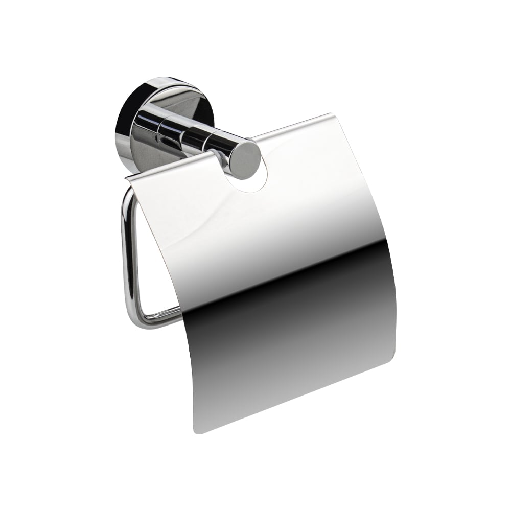 Изображение товара Держатель туалетной бумаги с экраном GFmark на круглом основании, цвет хром 79003