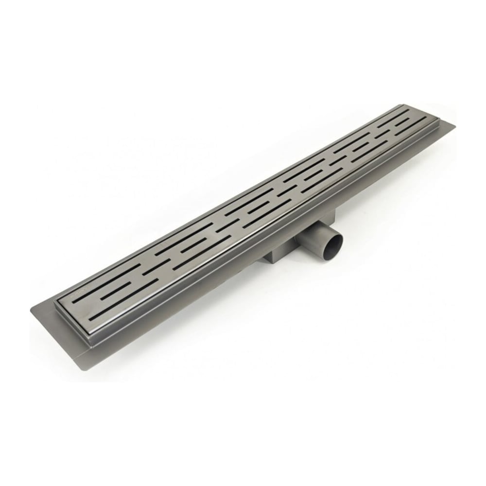 Изображение товара Желоб душевой Esbano Meta решетка RAIN оружейная сталь длина 60 см ESTRMETRAIN60GM