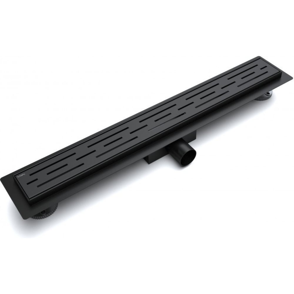 Изображение товара Желоб душевой Esbano Meta решетка RAIN длина 80 см матовый черный ESTRMETRAIN80MB