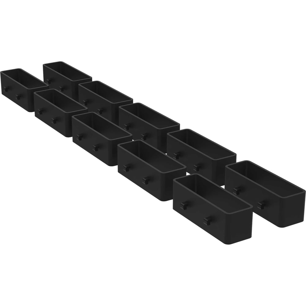 Изображение товара Держатель универсальный пластиковый ООО Металекс Metalex ТИП 1 10 шт. (Черный) 301044