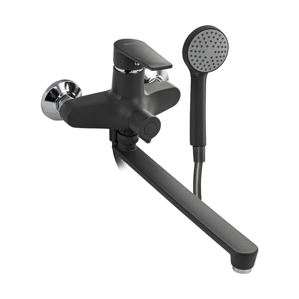 Изображение товара Смеситель Brimix BRIMIX 556-GR графит длинный излив