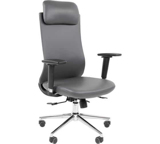 Изображение товара Офисное кресло Chairman 500LUX экокожа cерый 00-07184505