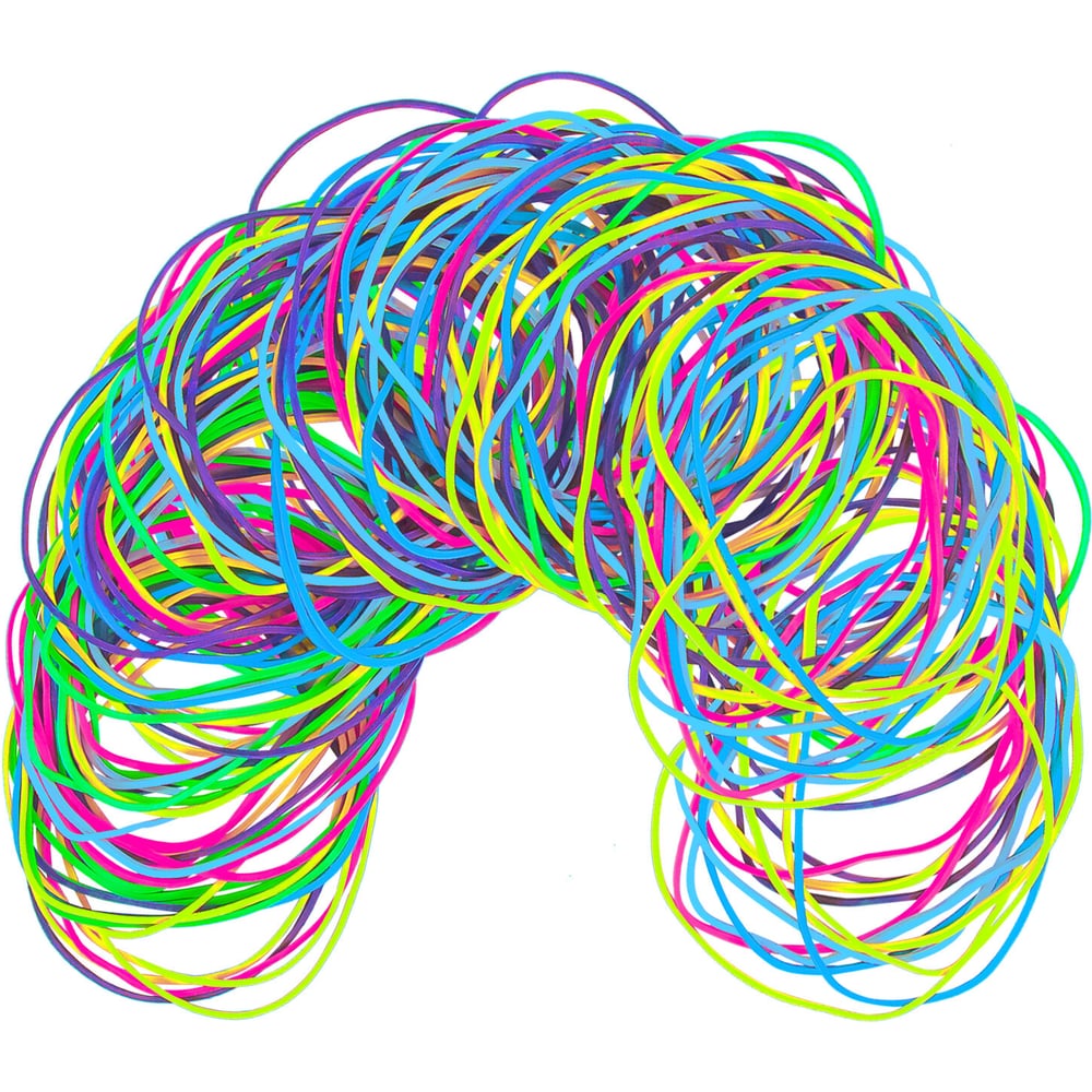 Изображение товара Резинки банковские TPR универсальные BRAUBERG SPECIAL диаметр 60 мм, 200 г, яркие цвета 440192