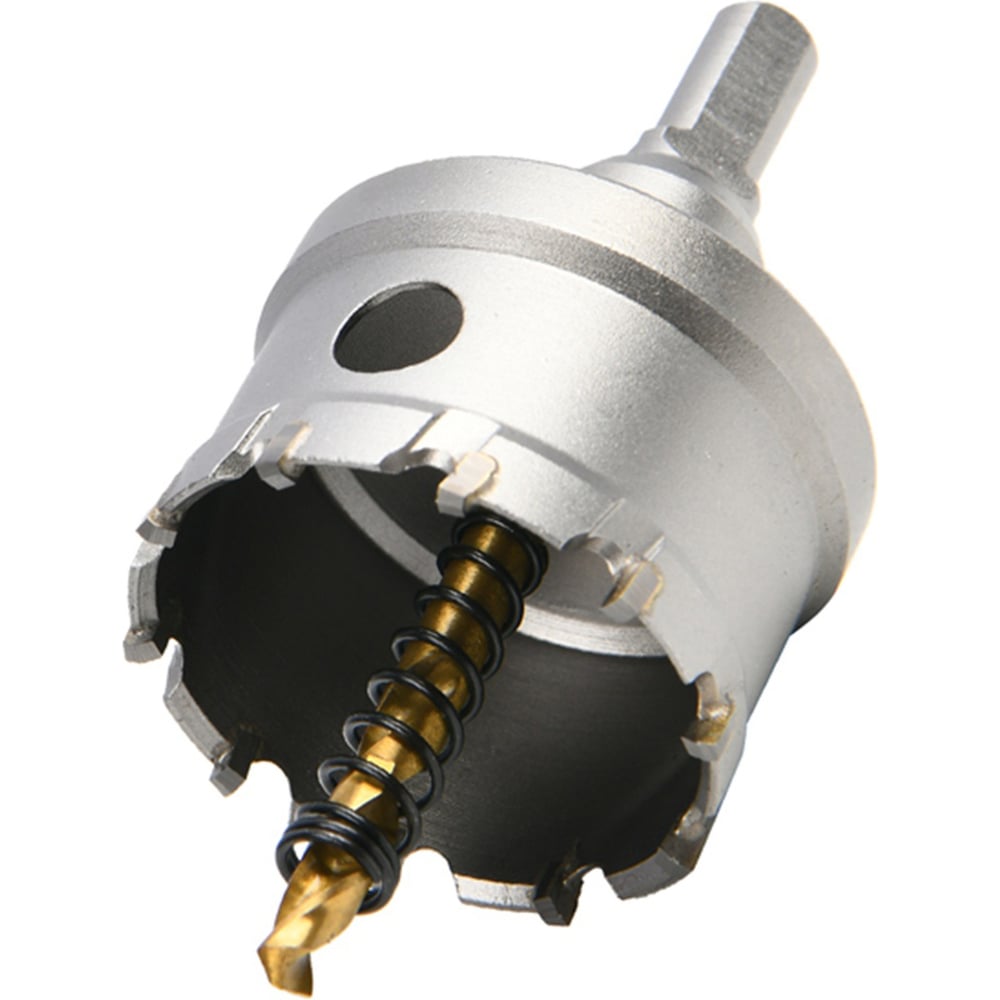 Изображение товара Коронка по металлу DELI 50мм твердосплавная с центрирующим сверлом DH-TCT050-E1 229586