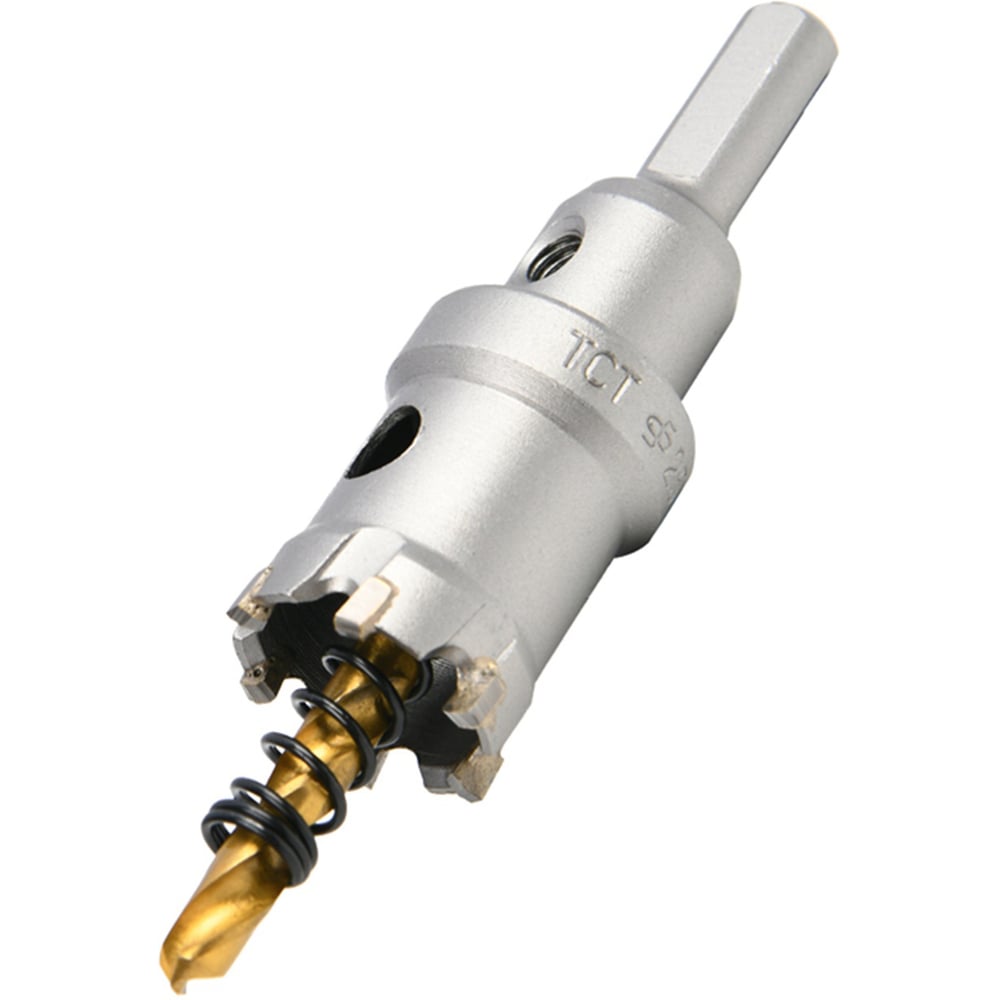 Изображение товара Коронка по металлу DELI 25мм твердосплавная с центрирующим сверлом DH-TCT025-E1 229577