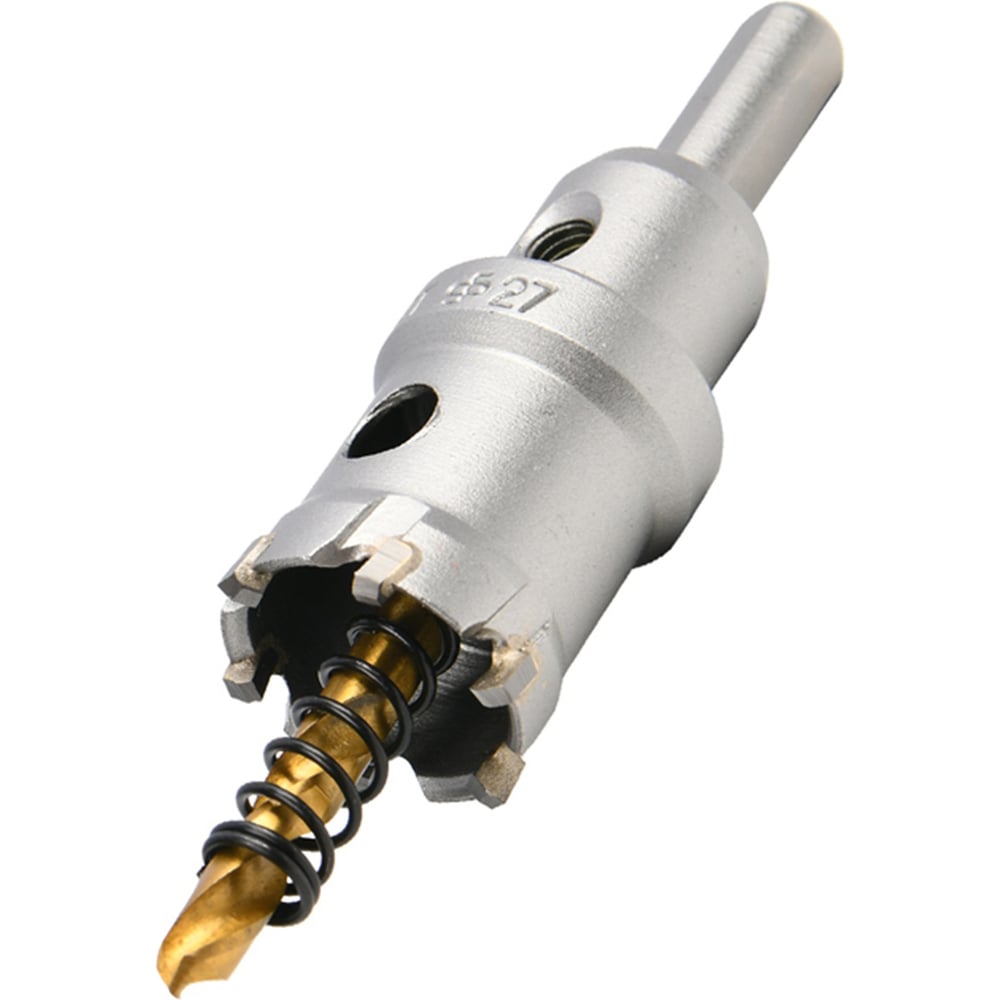 Изображение товара Коронка по металлу DELI 27мм твердосплавная с центрирующим сверлом DH-TCT027-E1 229578