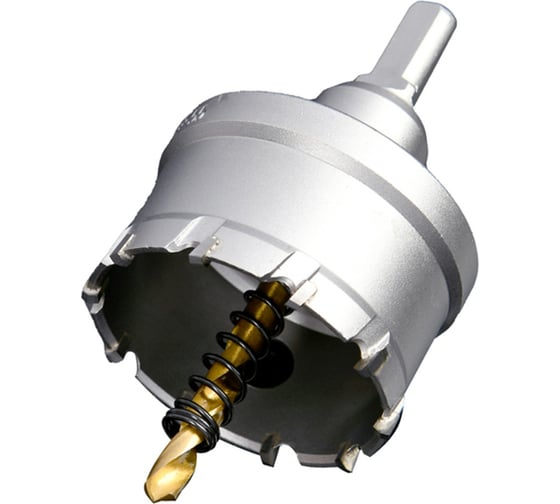 Изображение товара Коронка по металлу DELI 55мм твердосплавная с центрирующим сверлом DH-TCT055-E1 229588