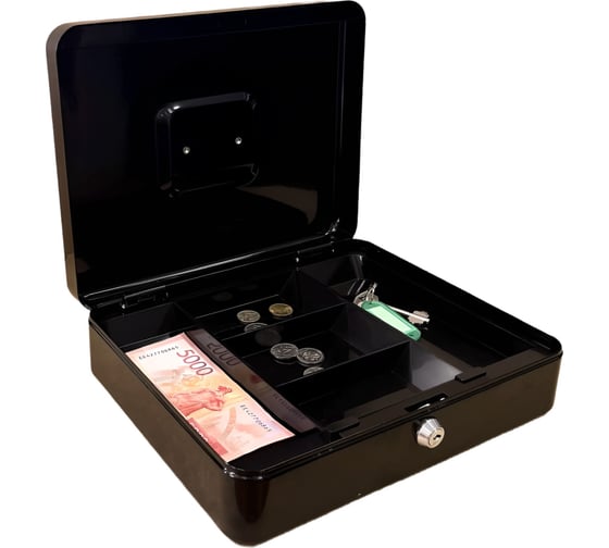 Изображение товара Ящик для хранения денег ТПК Технологии Контроля Кэшбокс YFC-30, цвет: черный 24420