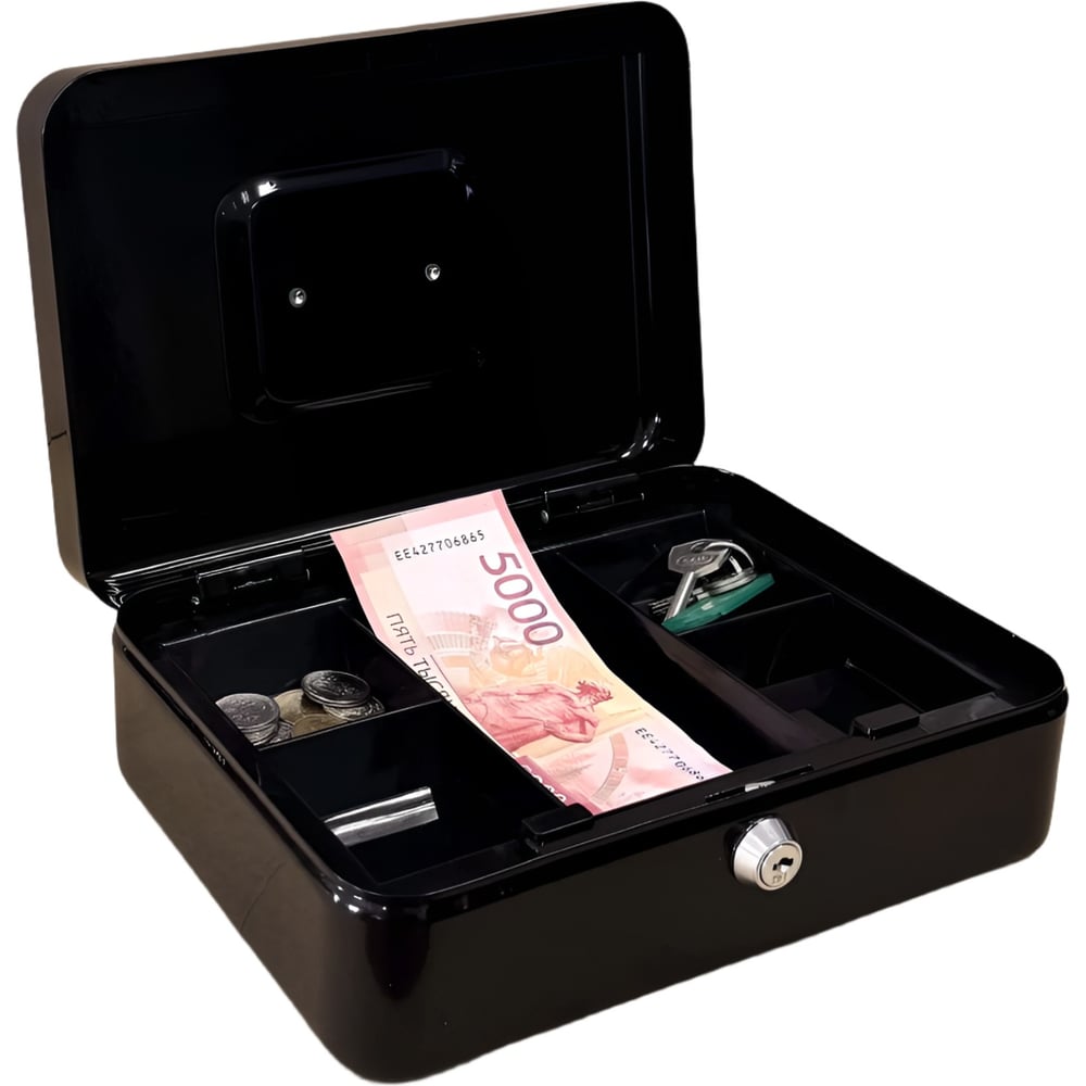 Изображение товара Ящик для хранения денег ТПК Технологии Контроля Кэшбокс YFC-25, цвет: черный 24419