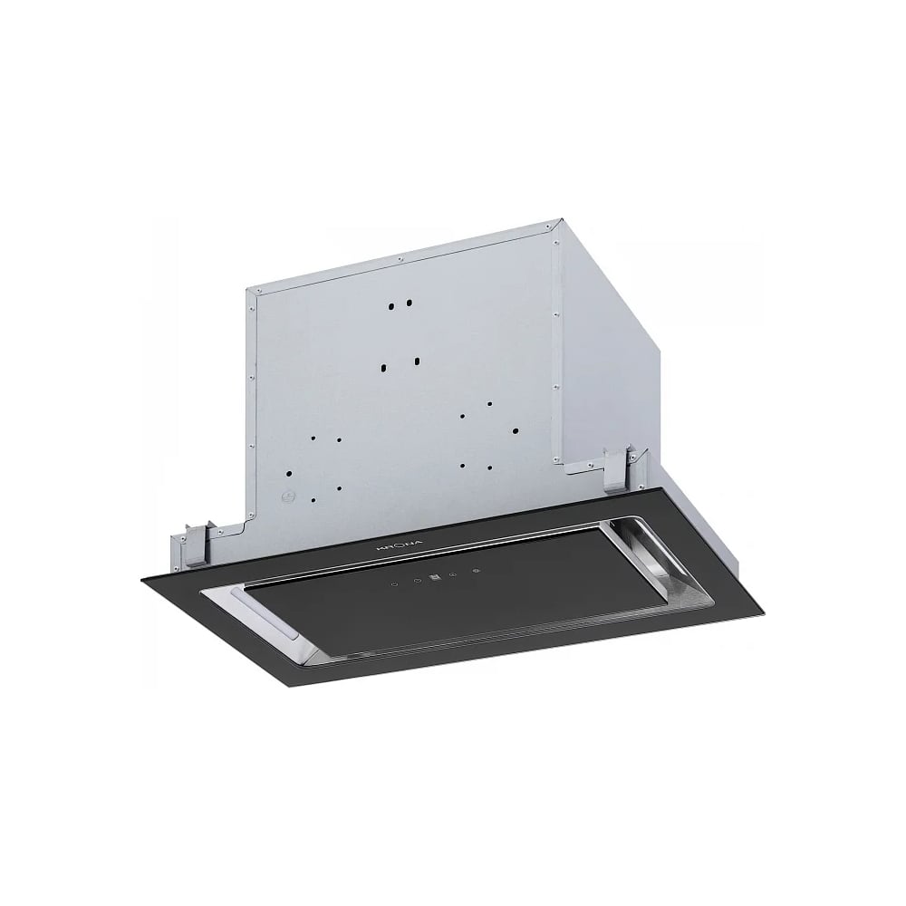 Изображение товара Вытяжка Krona SELINA 600 GLASS BLACK S - мощная 1300 м3/ч, стекло, черный