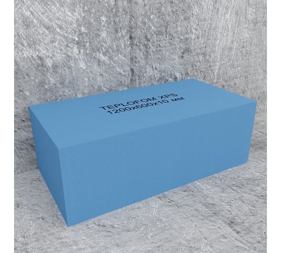 Изображение товара Утеплитель XPS без армирующей сетки 20мм 1250x600 в упаковке 10 шт Teplofom Ут125/20/20