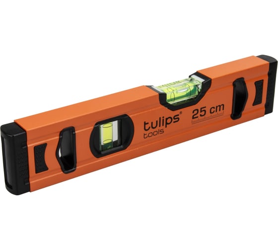 Изображение товара Уровень Tulips Tools 2 глазка, 25 см, мини II13-600