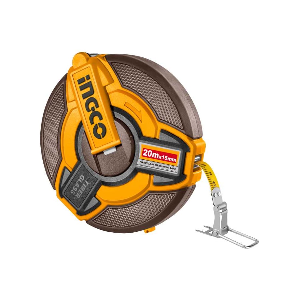 Изображение товара Рулетка INGCO HFMT1820 профессиональная фиберглас 20 м