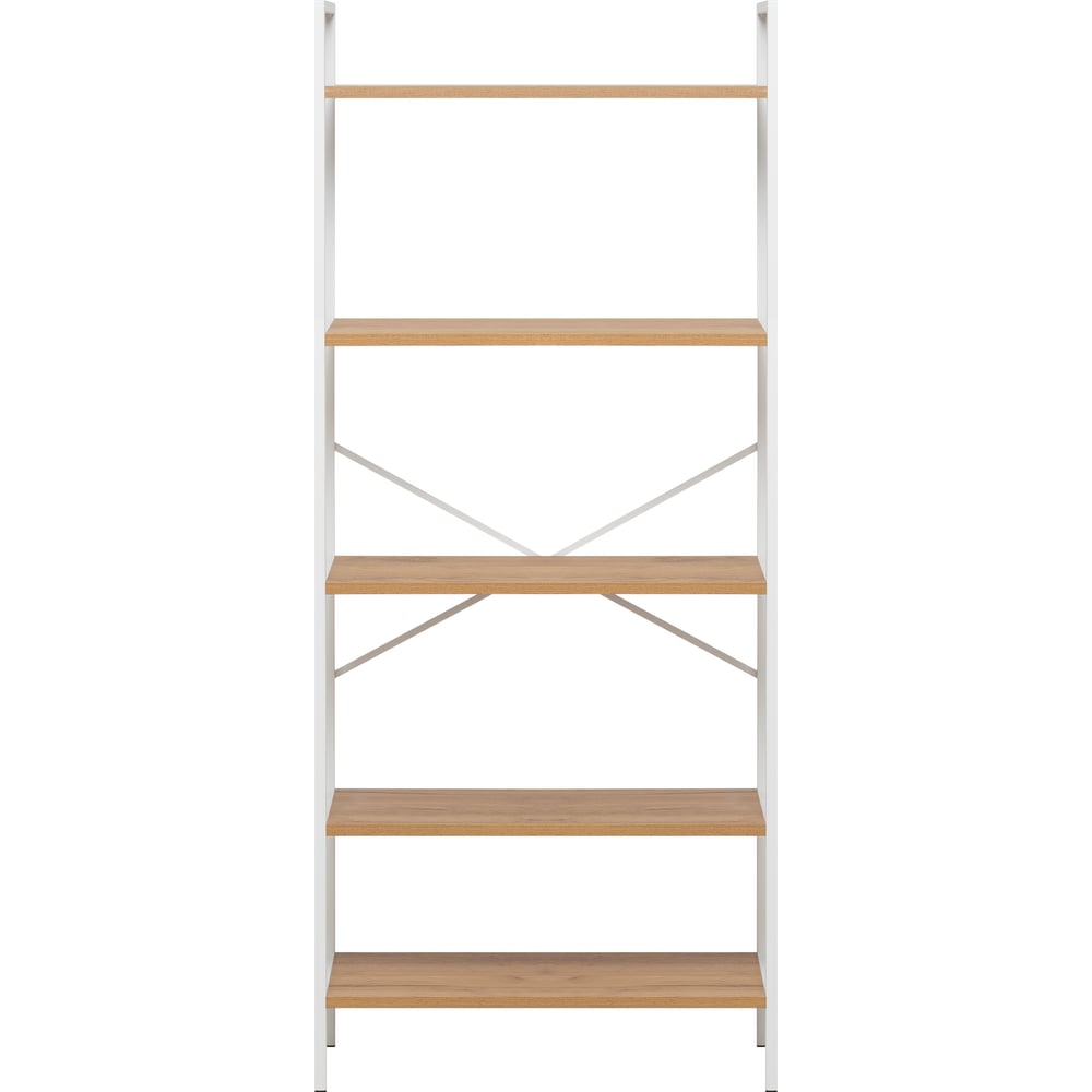 Изображение товара Стеллаж Leset Стилвуд 25 широкий, 5 полок, Белый/Дуб крафт золотой 3001-1274