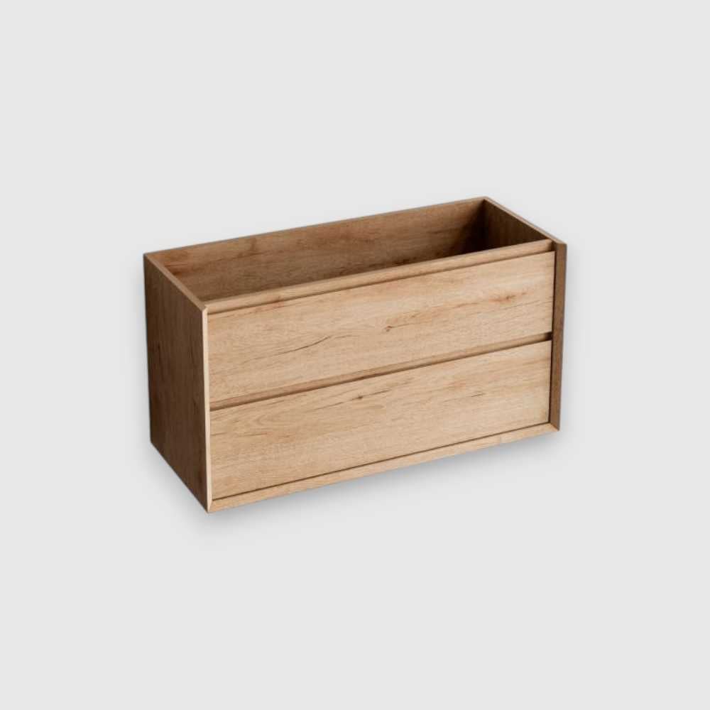 Изображение товара Тумба под раковину Nofer COOL с 2 выдвижными ящиками 80x45x54 орех CL.080.MUD