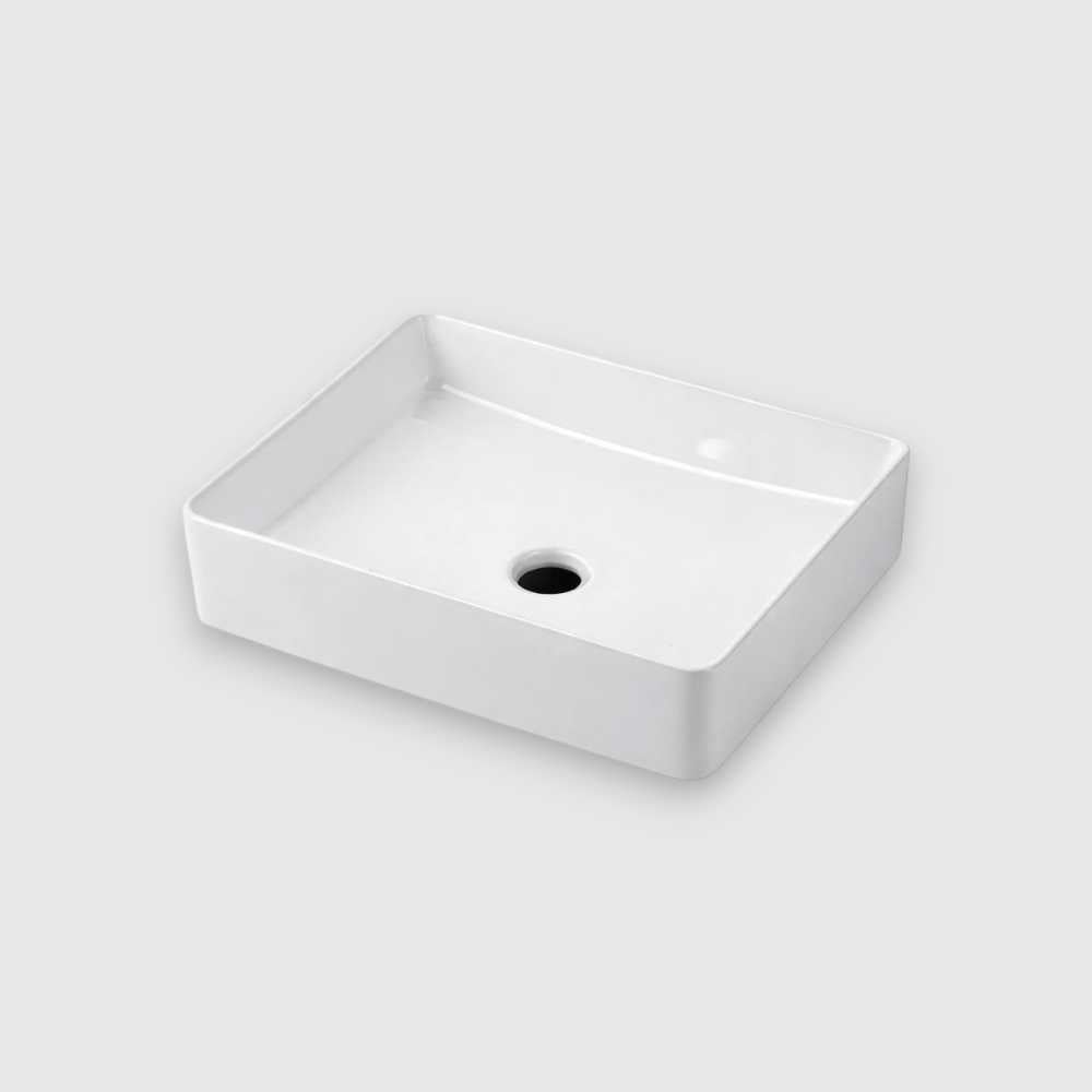 Изображение товара Раковина Nofer QTRO47 Накладная прямоугольная белая 470x360x110 мм