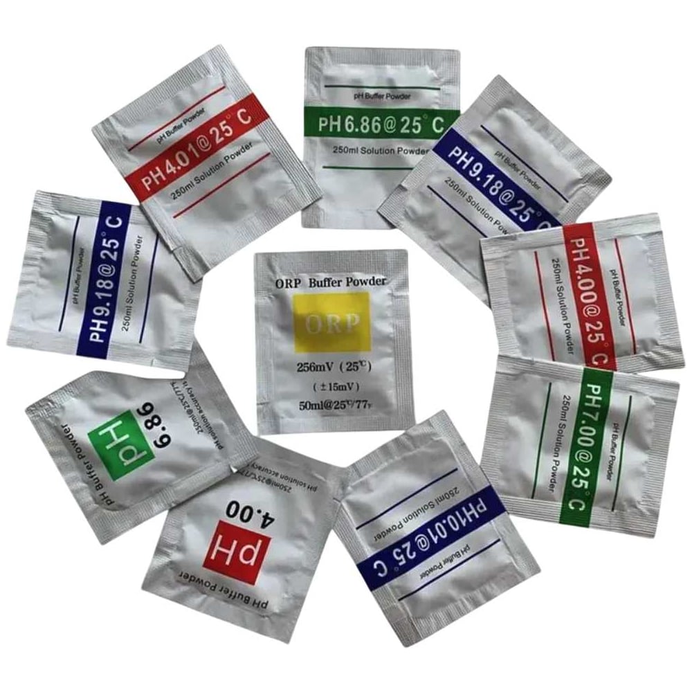 Изображение товара Буферные порошки Vitatools для калибровки PH метра, ph-тестера,4.00, 6.86, 9.18, 7.00, 10.01 phmetr-nabor-5