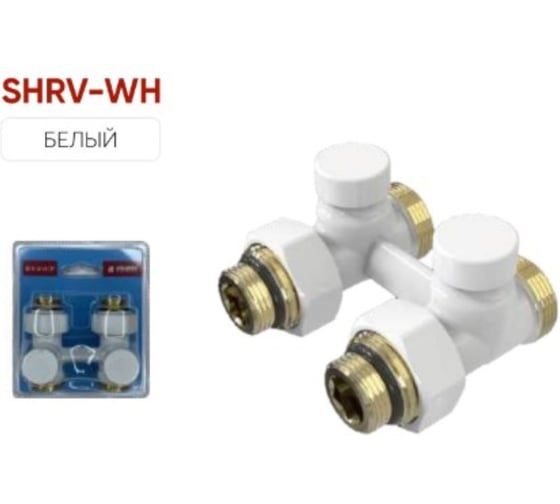 Изображение товара Узел подключения для радиатора VIVALDO белый, прямой, мультифлекс 50 мм, 3/4 НГ (1/2 НР) х 3/4 НР SHRV-WH