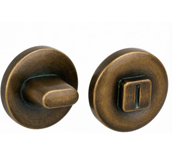 Изображение товара Завёртка сантехническая RUCETTI RAP WC SLIM-R AB, на круглой розетке 6 мм, цвет - античная бронза 9020347