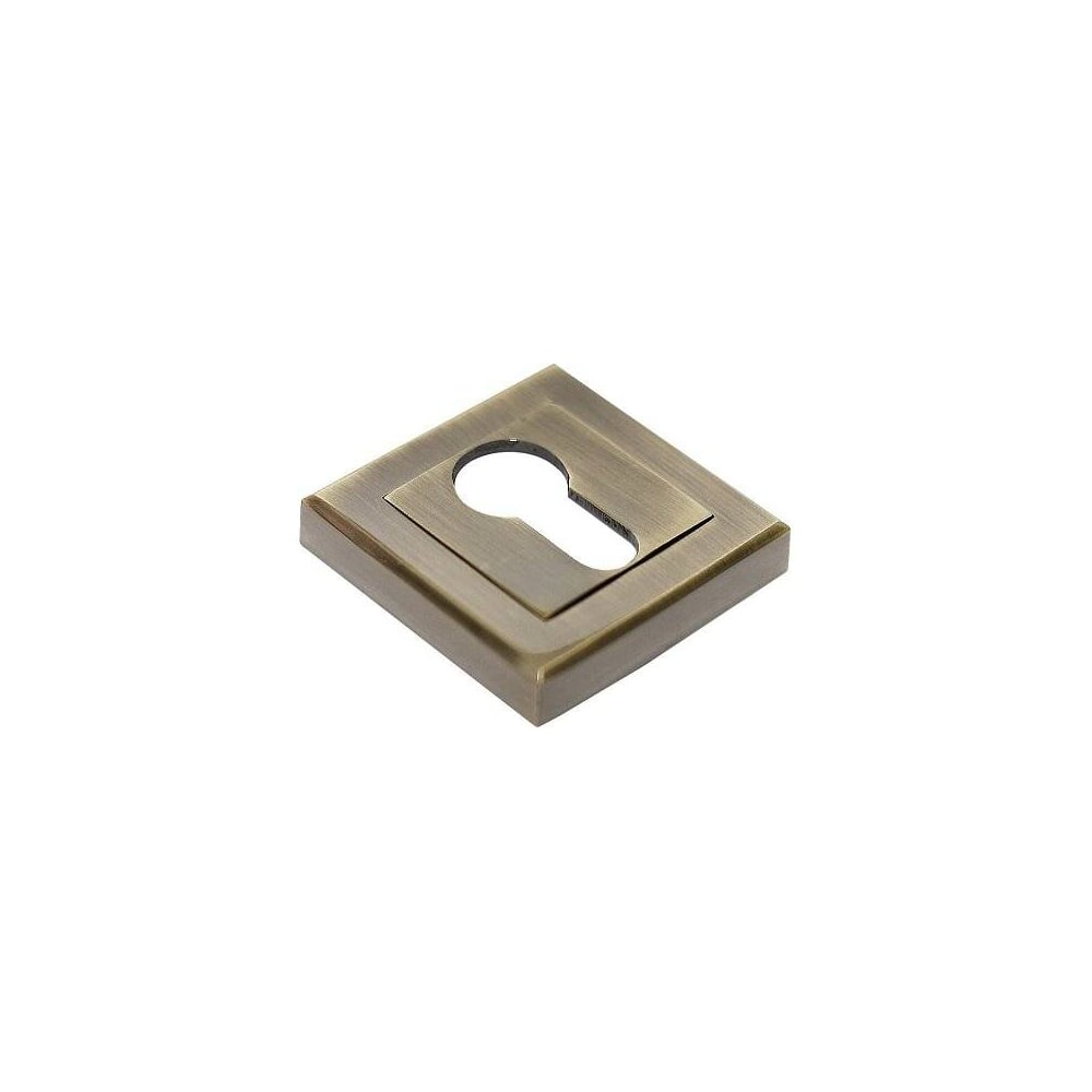 Изображение товара Накладка на цилиндр RUCETTI RAP KH SLIM-S AB, на квадратной розетке 6 мм, цвет - античная бронза 9020349