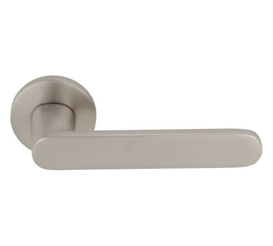 Изображение товара Ручка дверная RUCETTI RAP 33 SLIM-R MSN, на круглой розетке 6 мм, цвет - матовый сатинированный никель 9020335