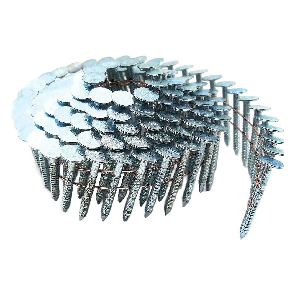 Изображение товара Гвоздь кровельный Пневмопарк оцинкованный с кольцевой(ершённый) накаткой 3,1*32 мм (0,96 тыс.шт) МР-652114