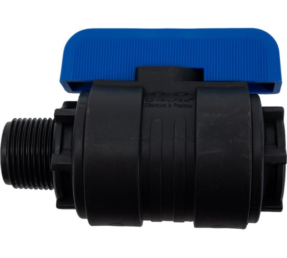 Изображение товара Компрессионный шаровой кран VALFEX ПНД НР/ВН резьба разборный 3/4"- 1/2"Ду16 1210016034012