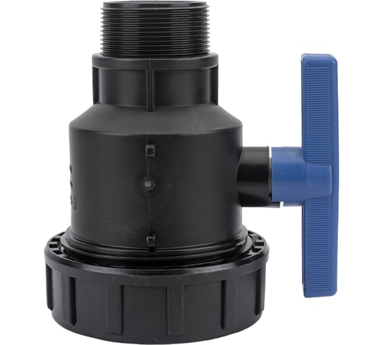 Изображение товара Компрессионный шаровой кран VALFEX ПНД НР/ВН резьба разборный 2"-1 1/2"Ду46 1210012200112