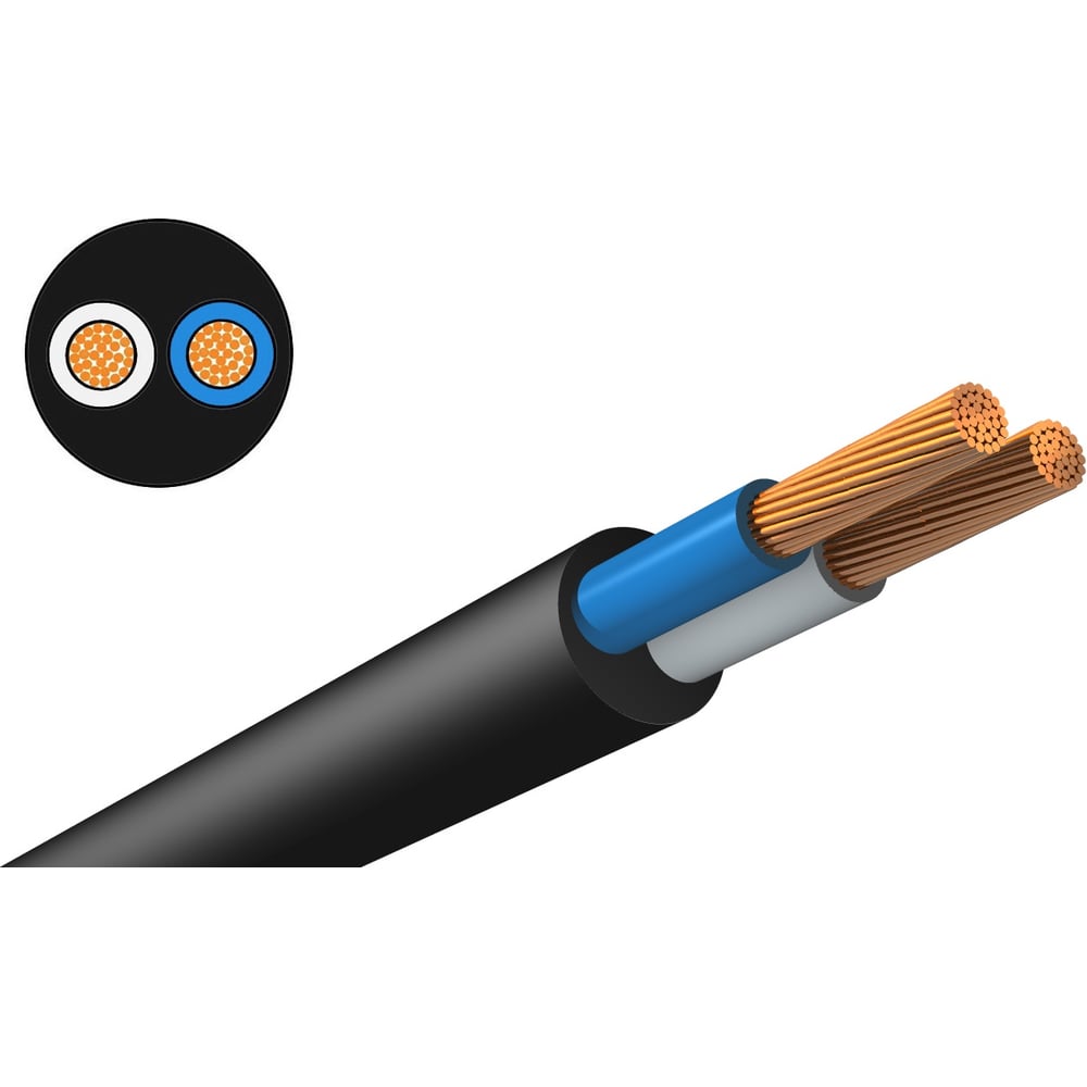 Изображение товара Кабель KNS КГтп-ХЛ 2х2,5 ГОСТ (70 метров) KNS-KPP-KGTPHL-225-70