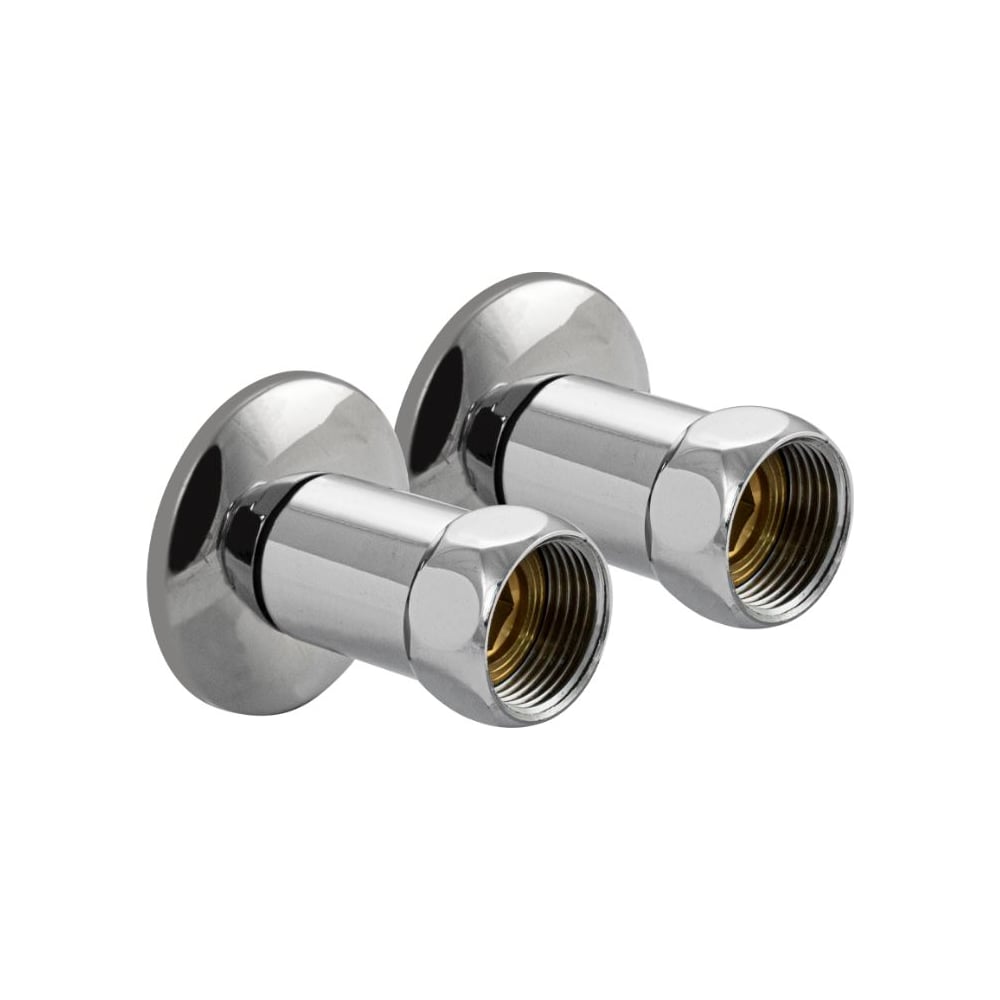 Изображение товара Американка Санакс хромированная, прямая, к полотенцесушителю, 3/4х1/2, г/ш, пара 135