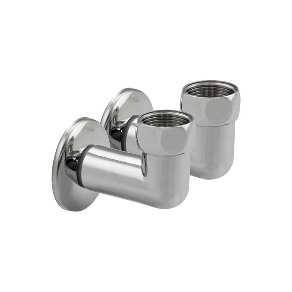 Изображение товара Угловая американка Санакс хром 1F-3/4M (2 шт) — латунь, габариты 65x55 мм