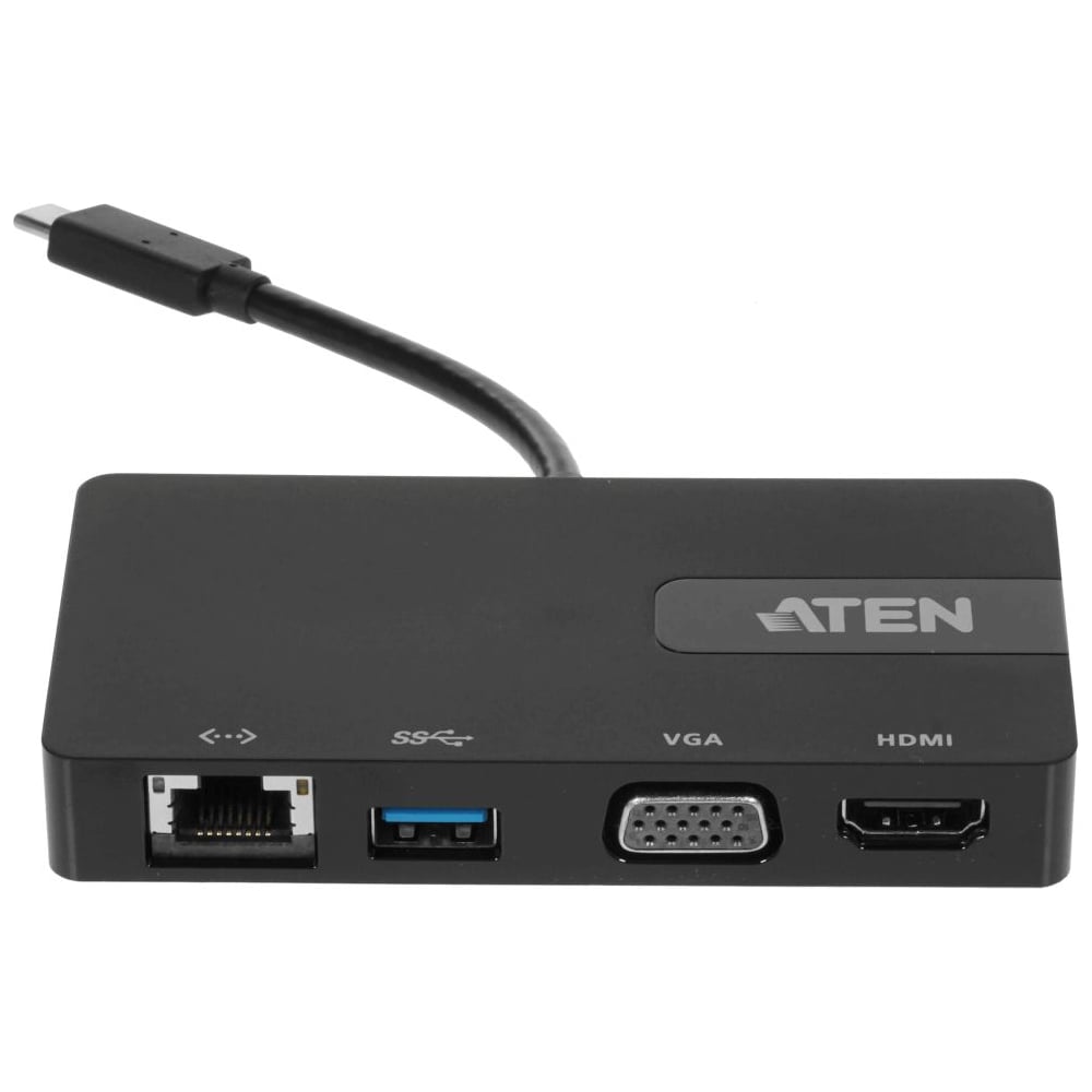 Изображение товара Док-станция ATEN 4хUSB 3.1 Gen 1+VGA+HDMI+RJ45, питание от шины, некаскадируемый UH3232-AT