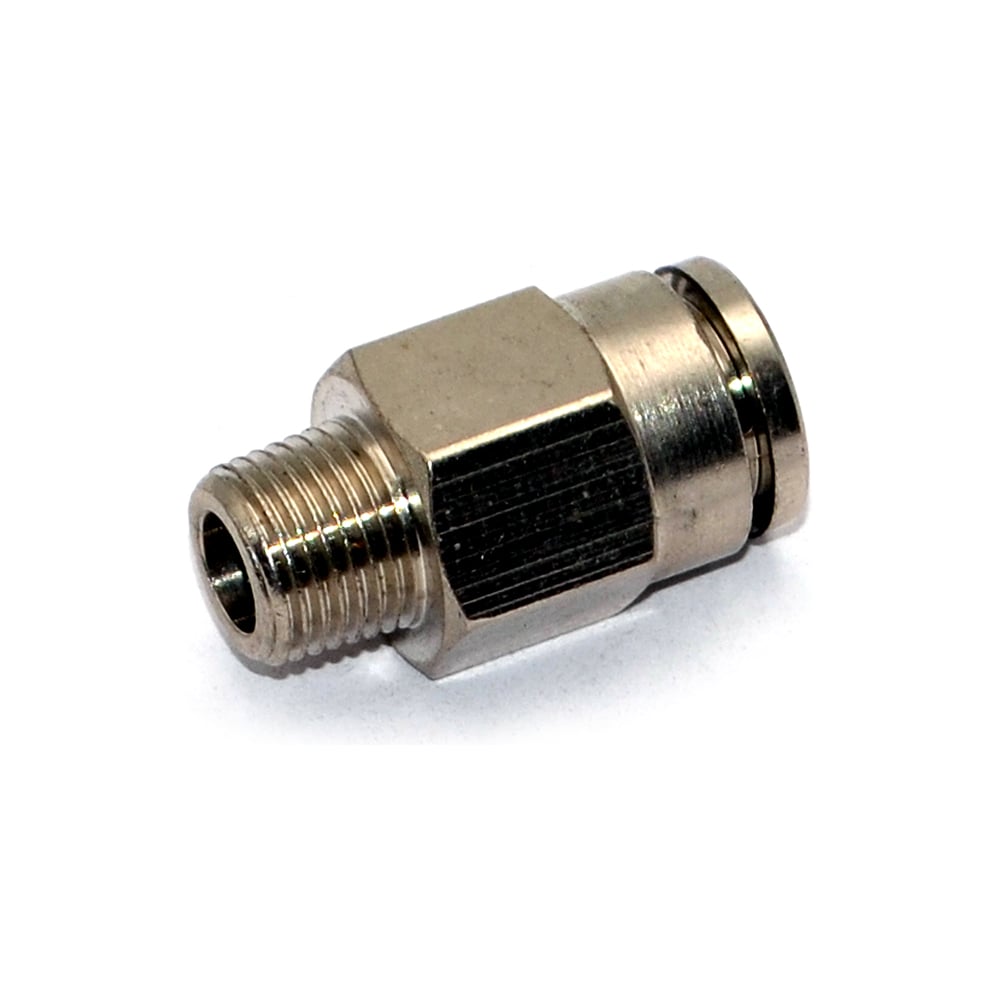 Изображение товара Пневмофитинг латунный прямой с наружной резьбой HIMPT NPCT 8-01 (R1/8) 10 шт 00-00026811