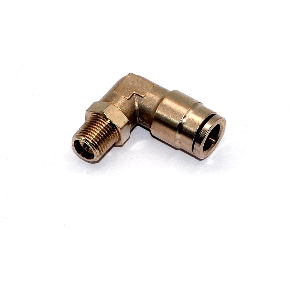 Изображение товара Пневмофитинг HIMPT NPLT 08-01 Р1/8 90° латунный никелированный