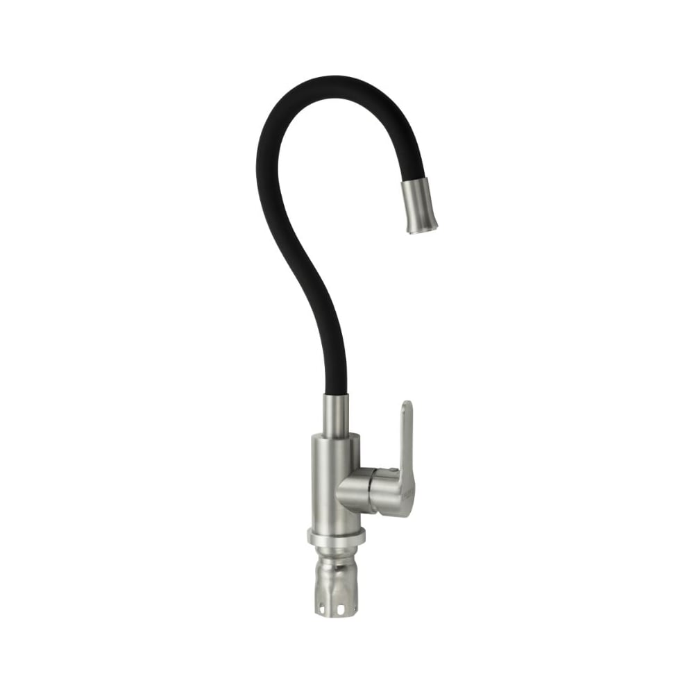 Изображение товара Смеситель кухонный САНАКС серия МАГНУС, гибкий излив ЧЁРНЫЙ, из нержавеющей стали марки 304 9216