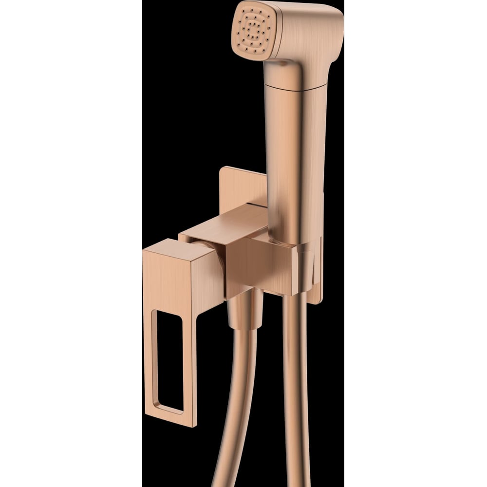 Изображение товара Смеситель с гигиеническим душем DQ Dortmund DA1714533 встраиваемый браш.роз.золото DA1714533