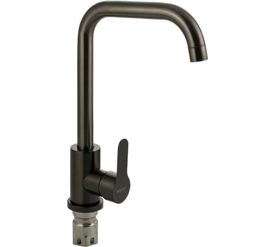 Изображение товара Смеситель кухонный САНАКС серия МАГНУС, из нержавеющей стали марки 304, ГРАФИТОВЫЙ 9302