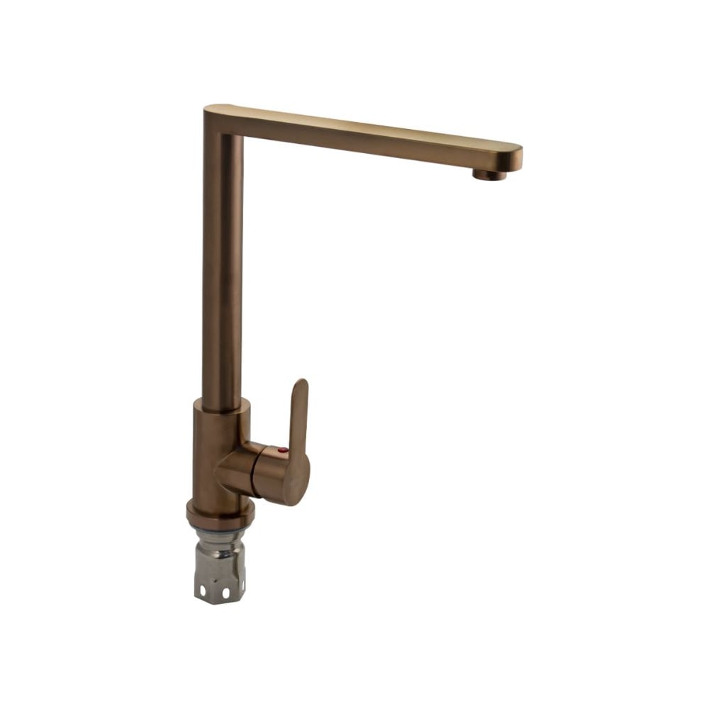 Изображение товара Смеситель кухонный САНАКС серия МАГНУС, МЕДЬ, Г-образный гусак, из нержавеющей стали марки 304 9118