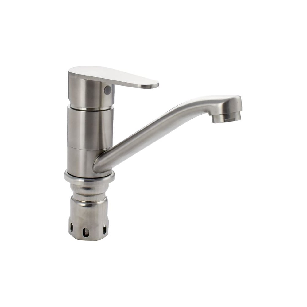 Изображение товара Кухонный смеситель САНАКС МАГНУС из нержавеющей стали 9244 с поворотным изливом