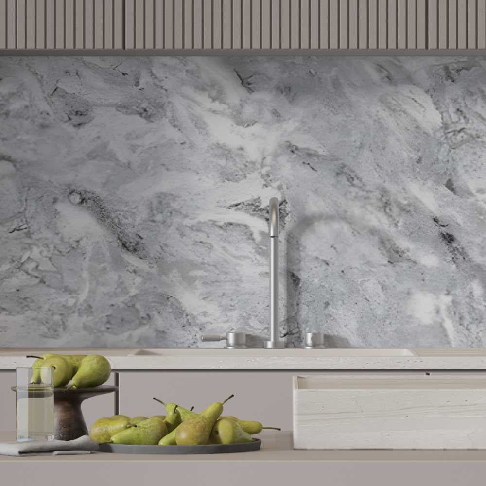 Изображение товара Кухонный фартук STELLA АБС Light Сантьяго серый 600*3000*0,75мм (1 шт.) ЦБ-00015898