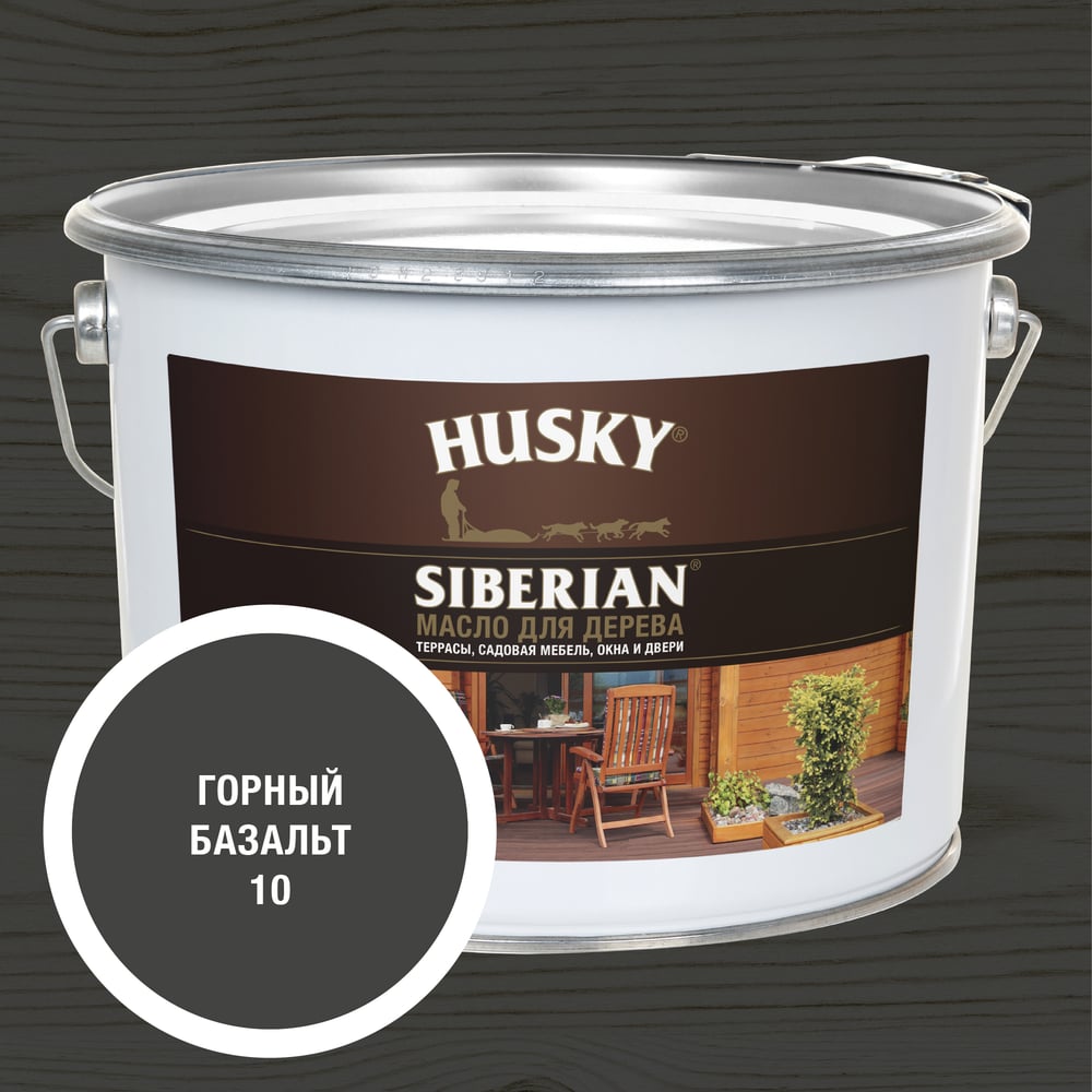 Изображение товара Масло для дерева HUSKY SIBERIAN № 10 Пропитка и декоративная отделка