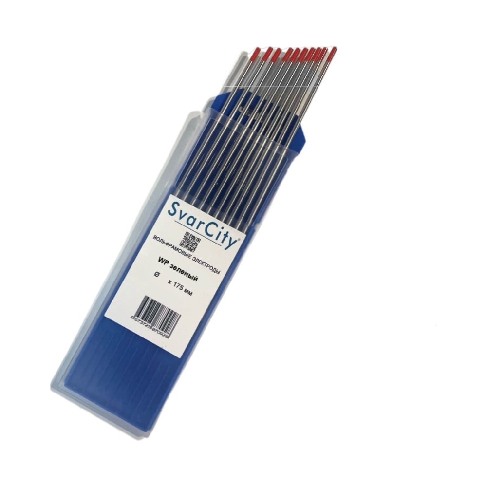 Изображение товара Электроды неплавящиеся вольфрамовые SvarCity WT-20 (5шт., 4,0мм*175мм), красный / Вольфрамовые электроды электродыWT-20/4,0/175мм Изображение товара Электроды неплавящиеся вольфрамовые SvarCity WT-20 (5шт., 4,0мм*175мм), красный / Вольфрамовые электроды электродыWT-20/4,0/175мм