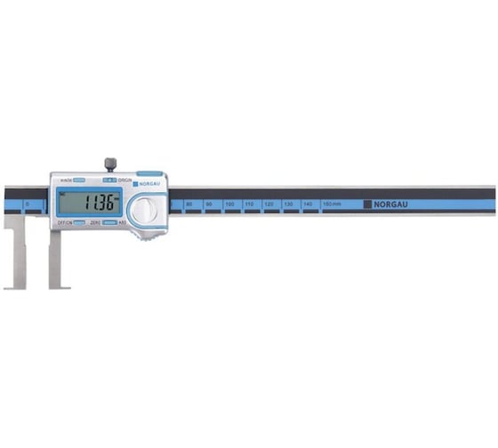 Изображение товара Штангенциркуль цифровой NORGAU для измерения внутренних канавок 22-150 мм, 0,01 мм 040140121