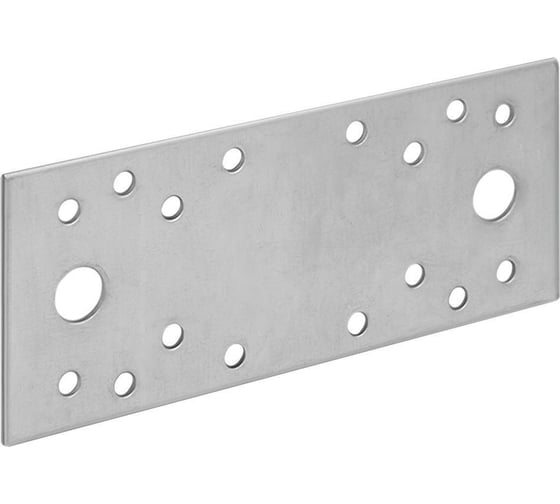Изображение товара крепежная пластина ARNO INDUSTRIES 140х55 мм оцинкованная сталь 10 шт. для соединения и усиления конструкций AJF014055232099